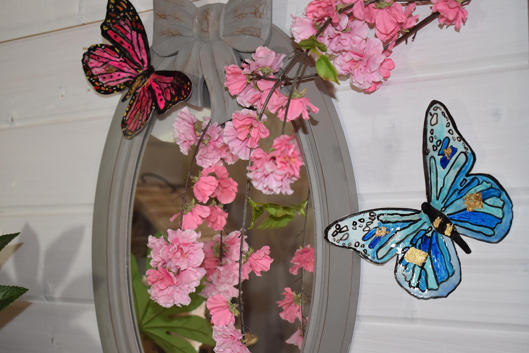 aquarelle-papillon-decoration-papier-vernis-porcelaine